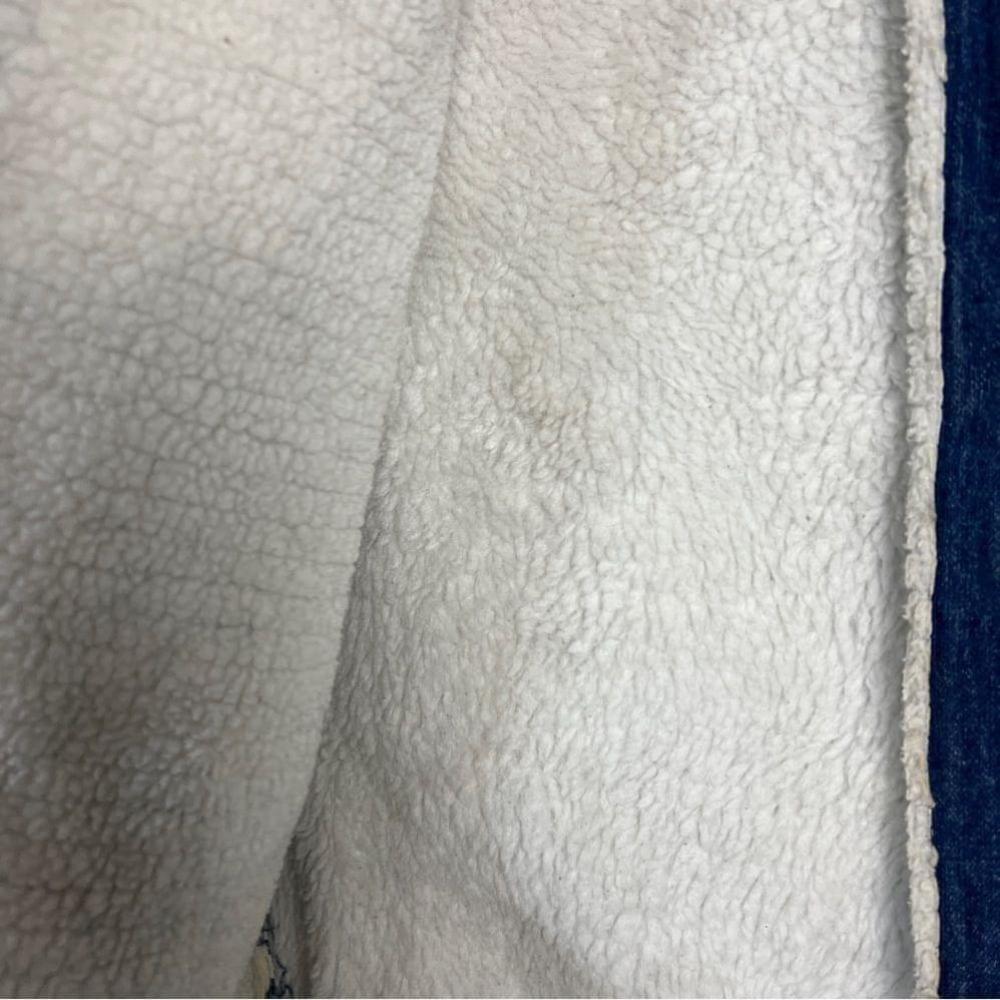 Vintage Handmade Sherpa Lined Denim Vest - Picture 4 of 9
